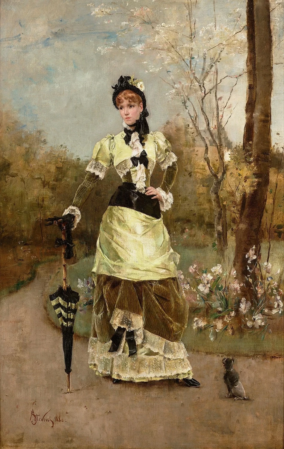 Alfred Émile Stevens - La parigina, 1879